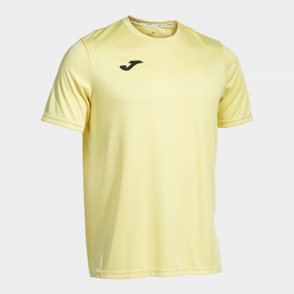 Camiseta Manga Corta Combi en color Amarillo Claro - padel Joma