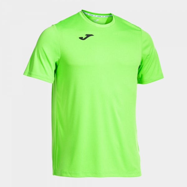 Camiseta Manga Corta Combi en color Verde Fluor - padel Joma