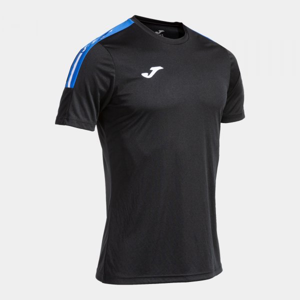 Camiseta Manga Corta Olimpiada en color Negro Royal - padel Joma