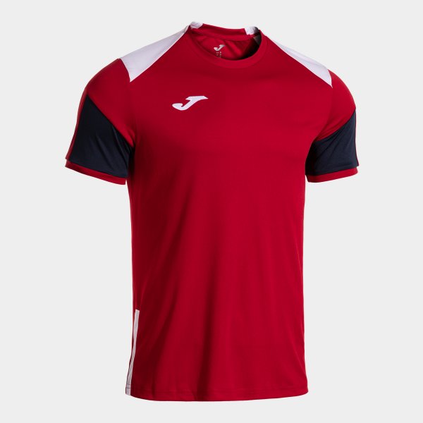 Camiseta Manga Corta Danubio IV en color Rojo Blanco - padel Joma