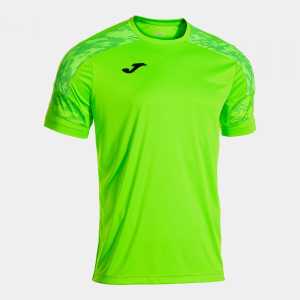 Camiseta Manga Corta Championship VIII en color Verde Fluor - padel Joma