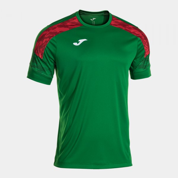 Camiseta Manga Corta Championship VIII en color Verde Rojo - padel Joma