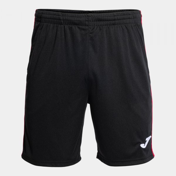 Bermuda Open III en color Negro Rojo - padel Joma