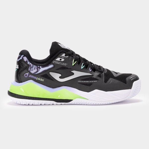 Zapatillas Spin Lady 2601 Negro - padel Joma