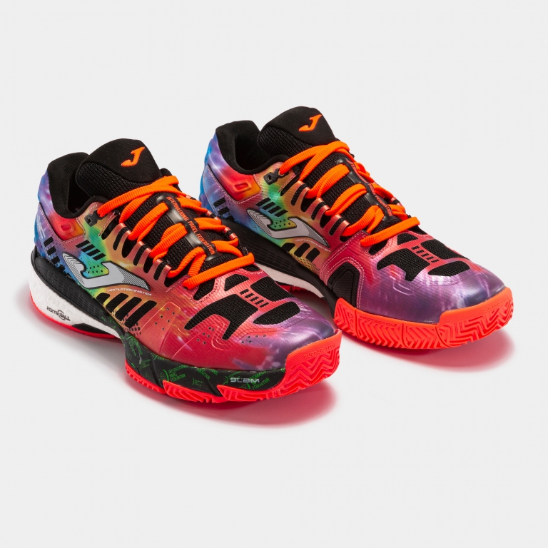 Zapatillas T.Slam 2316 FIP Negro Naranja - padel Joma