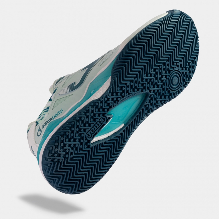 Zapatillas Spin Lady 2305 Blanco Turquesa - padel Joma (4)