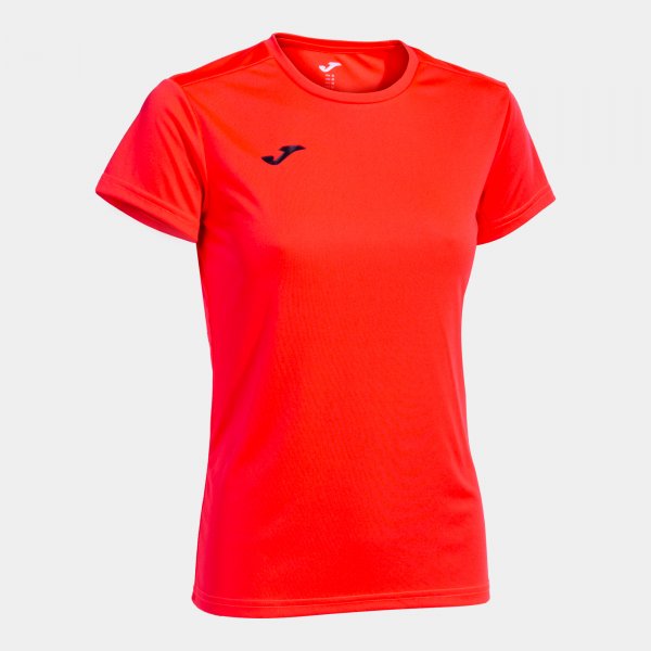 Camiseta Manga Corta Combi Woman en color Coral Flúor - padel Joma
