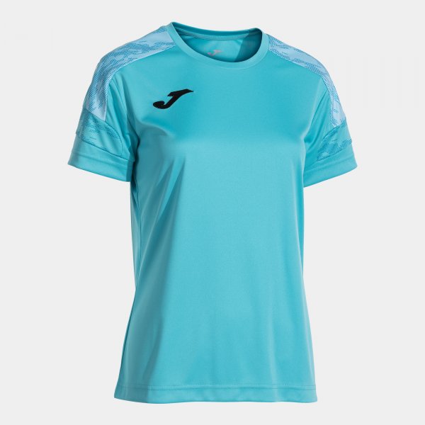 Camiseta Manga Corta Championship VIII en color Turquesa Flúor - padel Joma