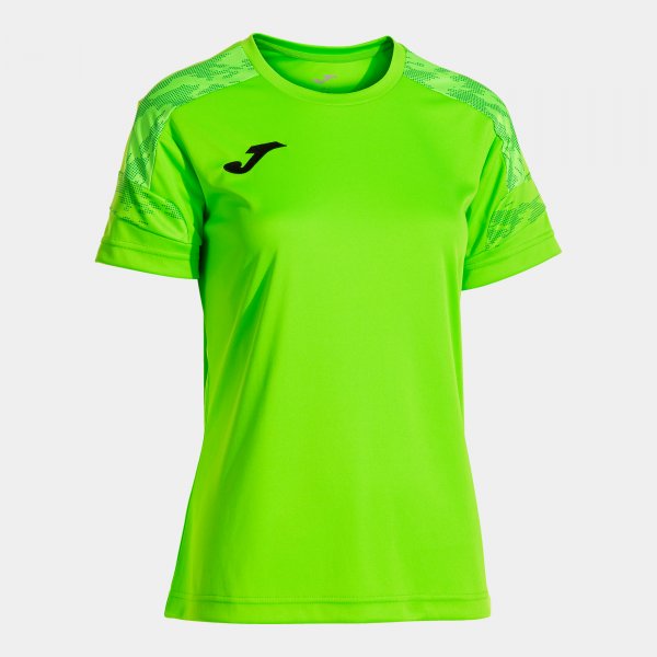 Camiseta Manga Corta Championship VIII en color Verde Fluor - padel Joma