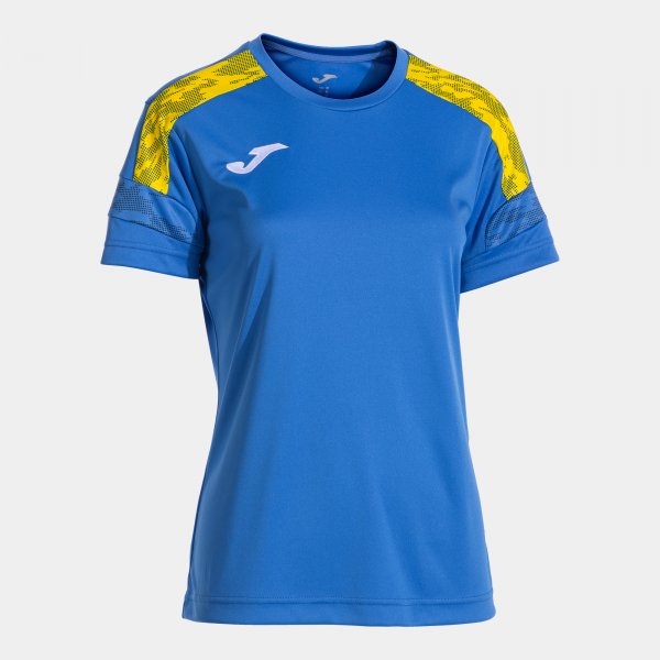 Camiseta Manga Corta Championship VIII en color Royal Amarillo - padel Joma
