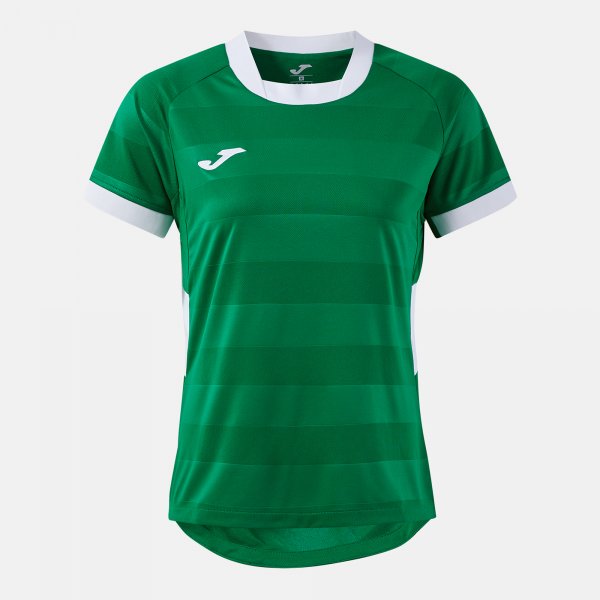 Camiseta Manga Corta Toletum VII en color Verde Blanco - padel Joma