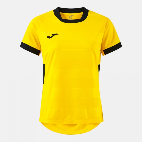 Camiseta Manga Corta Toletum VII en color Amarillo Negro - padel Joma