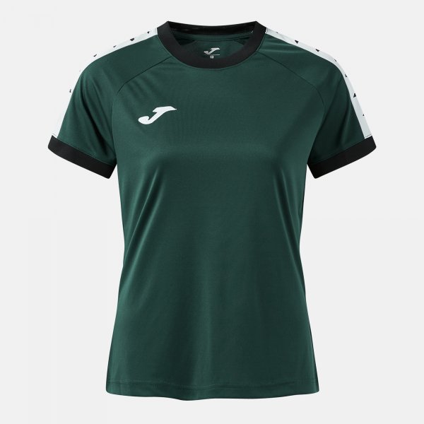 Camiseta Manga Corta Heroic en color Verde Negro - padel Joma